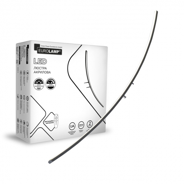 Люстра світлодіодна Eurolamp 40 Вт білий LED-LP-40-A34(black) 