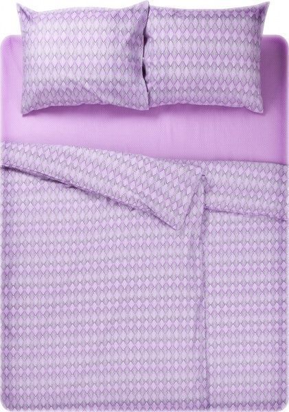 Комплект постельного белья Лацио семейный сиреневый UP! (Underprice) 