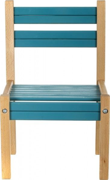 Стульчик для детей ArinWOOD Мишка синий 04-011B