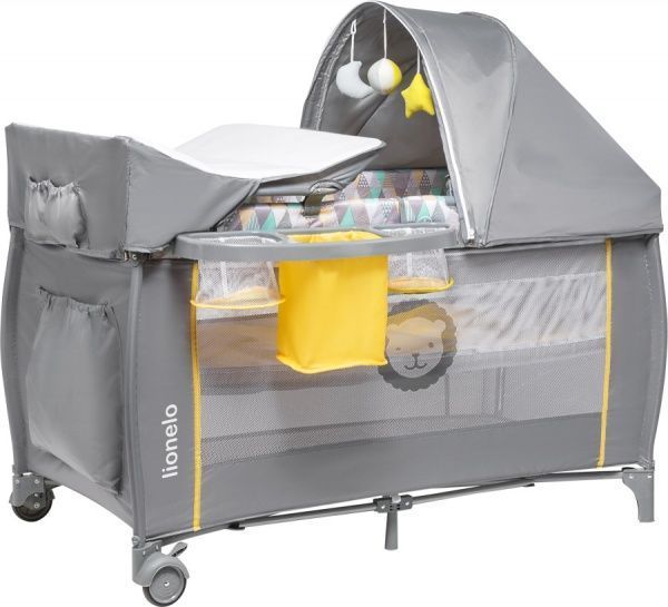 Манеж-ліжко Lionelo Sven Plus yellow scandi LO.SV09