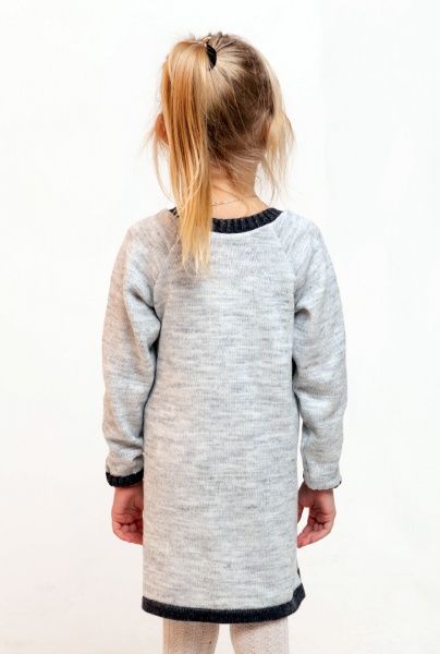 Туника для девочек ART KNIT Панда р.122-128 светло-серый 