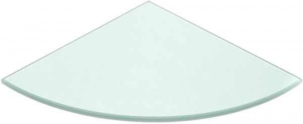 Полка стеклянная 250x8x250 мм зеленый металлик 