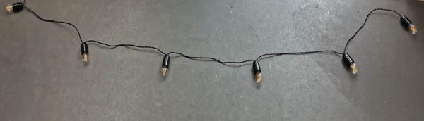 Светильник линейный Iterna Ретро 6xE27 черный RG001 