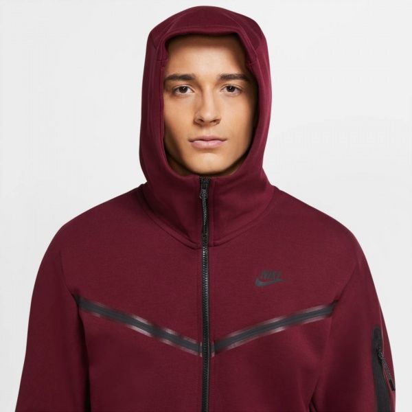 Джемпер Nike M NSW TCH FLC HOODIE FZ WR CU4489-638 р. M червоний