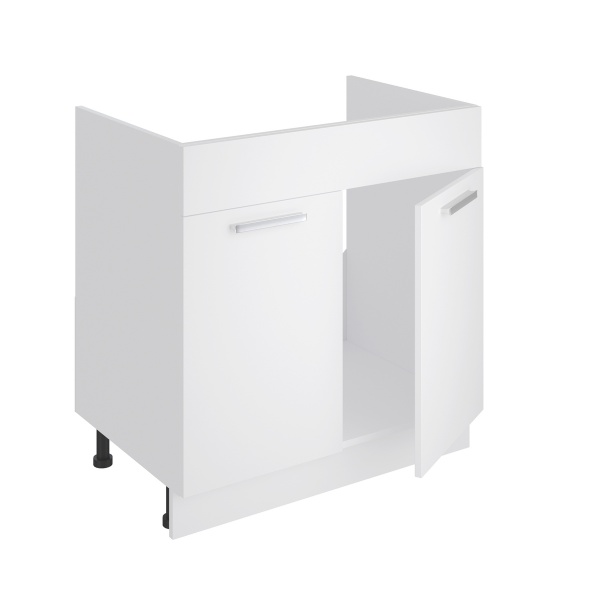 Тумба нижняя под мойку Алина НМ 80/85 белый/белый Сокме