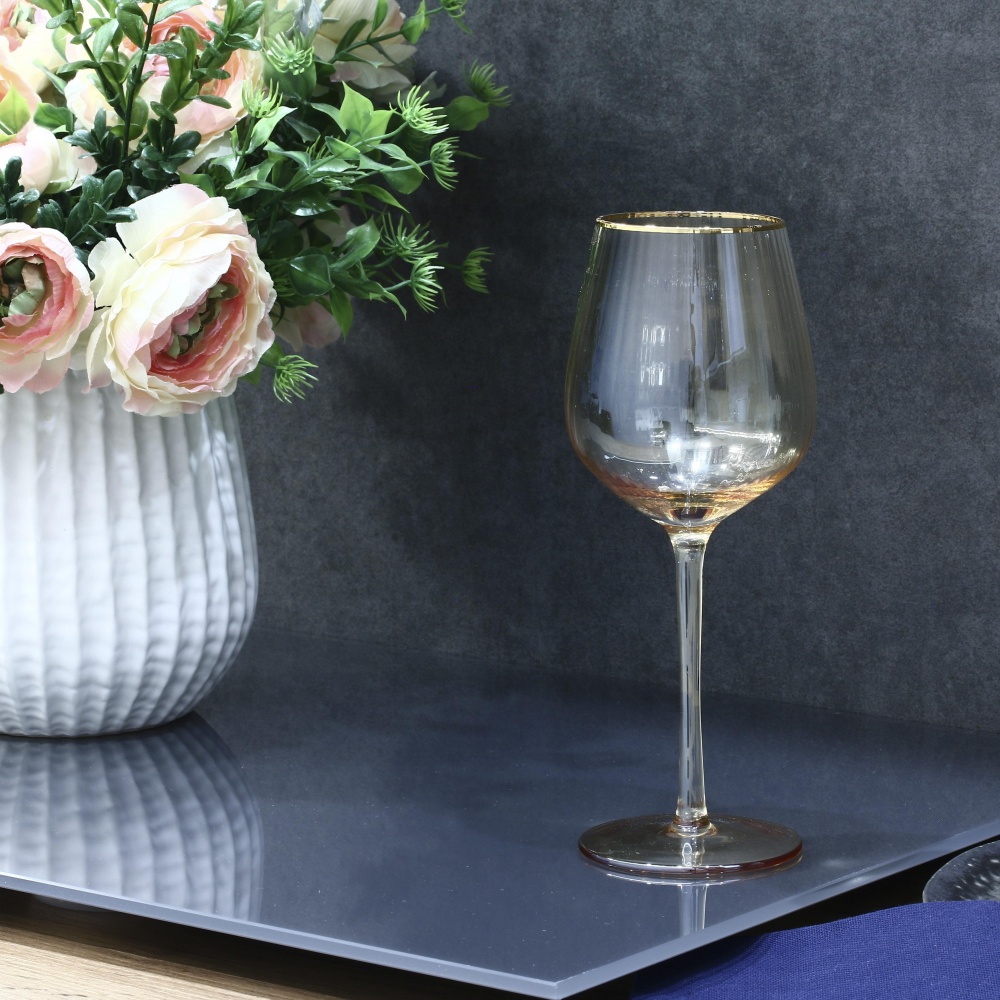 Бокал для вина Fiora Gold Sun стекло 400 мл 1 шт.