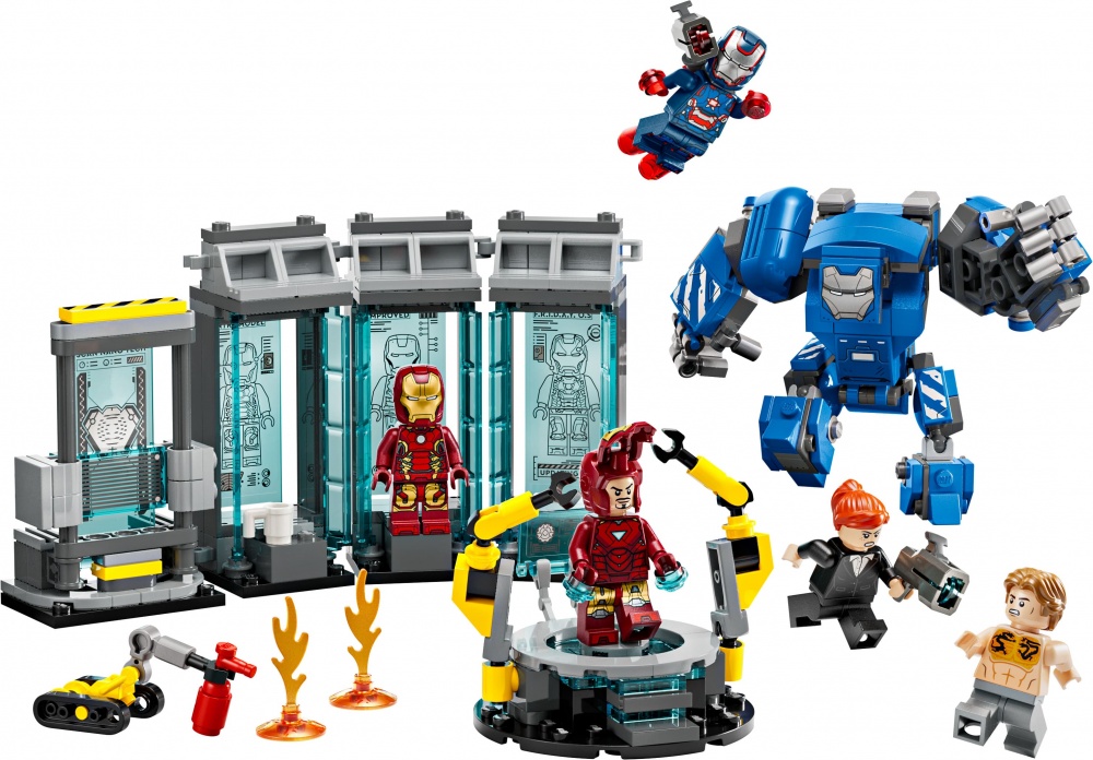 Конструктор LEGO Super Heroes Marvel Лабораторія Залізної Людини: зал обладунків 76315