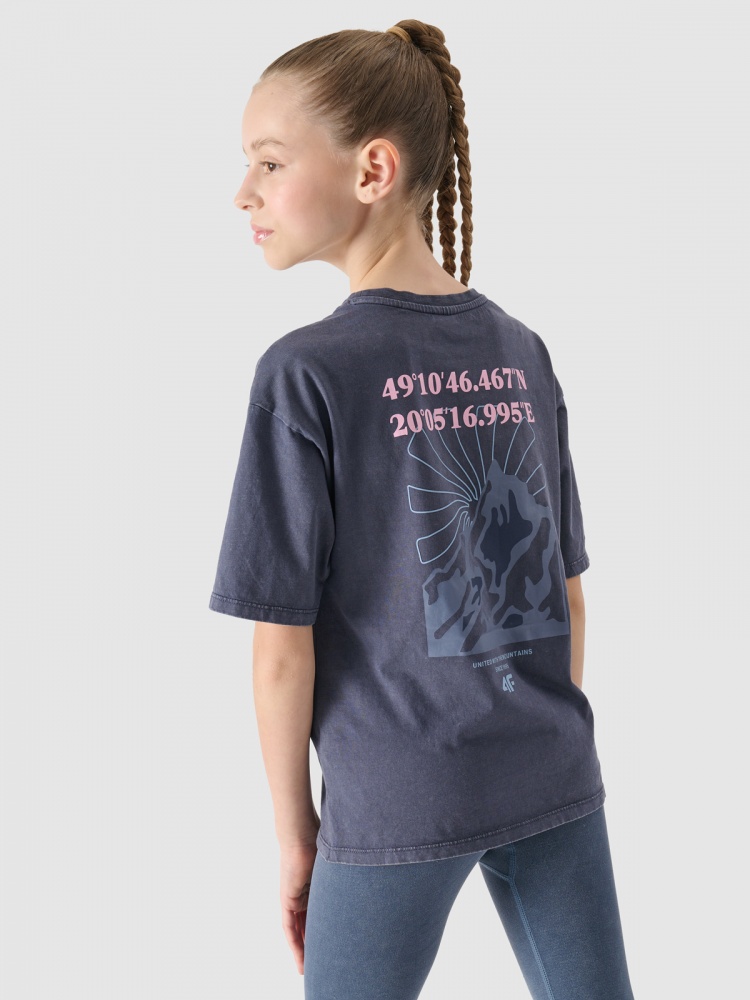 Футболка 4F TSHIRT F1853 4FJWSS25TTSHF1853-22S р.152 синий