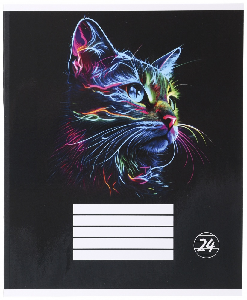 Тетрадь школьная Robot cat_25 24 листа в линейку Nota Bene