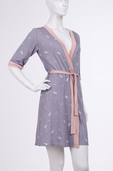 Халат Roksana Butterfly 780/60313 р. L сиреневый с розовым 