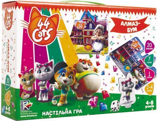 Игра настольная Vladi Toys Алмаз-Бум 44 Кота VT8055-15