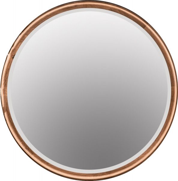 Дзеркало з вбудованим підсвічуванням SG LED REDWOOD D600 мм в рамі дуб коньячний 