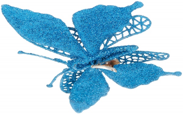 Декоративная подвеска Shunda Бабочка 2 шт 12 см синий SD20-6829B