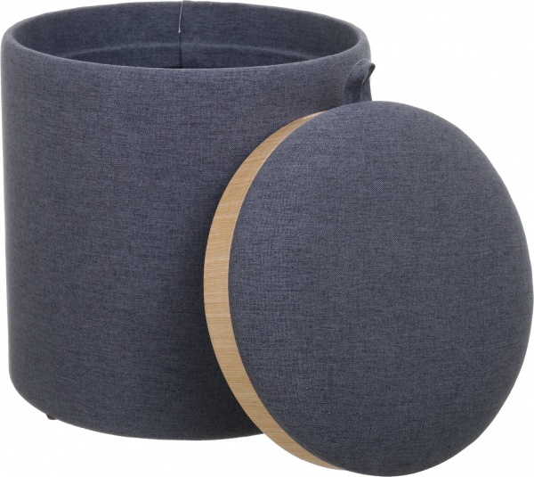 Сундук-пуф Bobbi темно-серый 34,5х34,5х38 см 