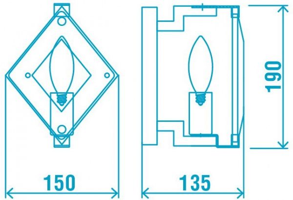Бра Victoria Lighting 1x40 Вт E14 бронза/чорний Modesta/AP1 