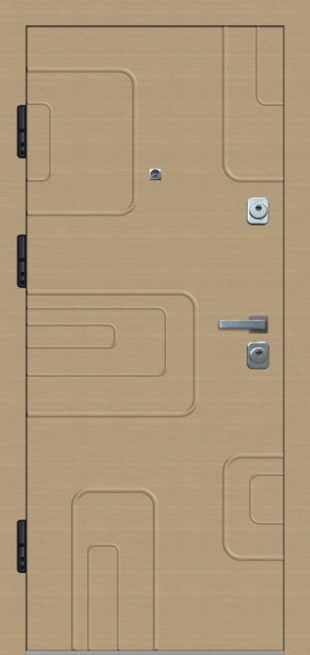 Дверь входная FORZA GROUP Капо бежевый 2050x960 мм левая