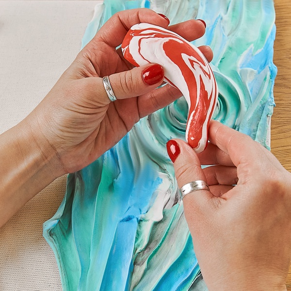 Набір для створення об'ємної картини Карпи Коі 30х40 см 10002 OKTO 