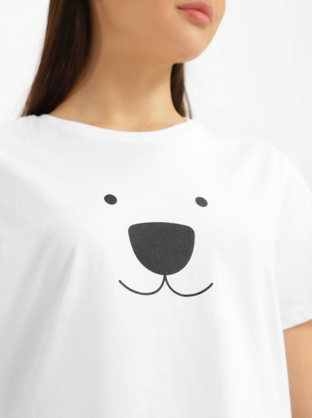 Комплект домашний Роза р. XL черно-белый 210618 