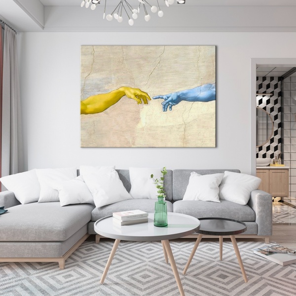 Постер Україна. Створення Адама 50x65 см Brushme 