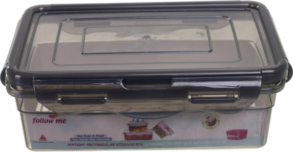 Контейнер пищевой 850 мл (114602-transp-grey) Follow Me