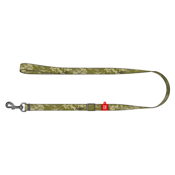 Повідець Waudog Nylon для собак регульований мілітарі M 371-4026