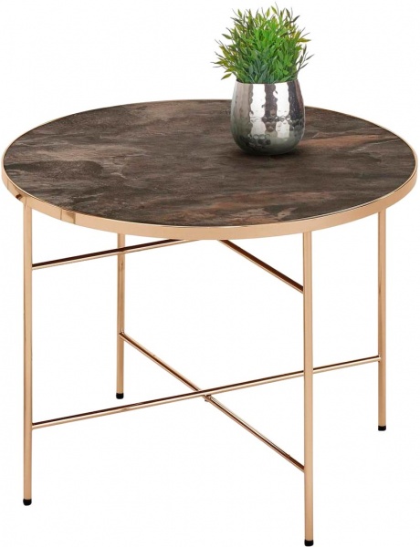 Стіл журнальний BRW Isabelle 450x600мм бежевий/коричневий 