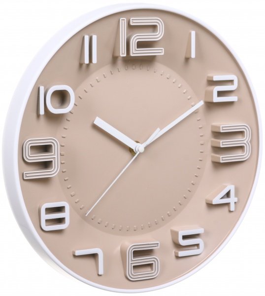 Часы настенные Pastel Collection 28x28x3,9 см бежевый