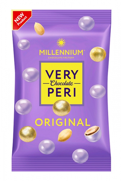 Драже Millennium Original Арахис в молочном шоколаде и цветной глазури 100 г (Very Peri) 