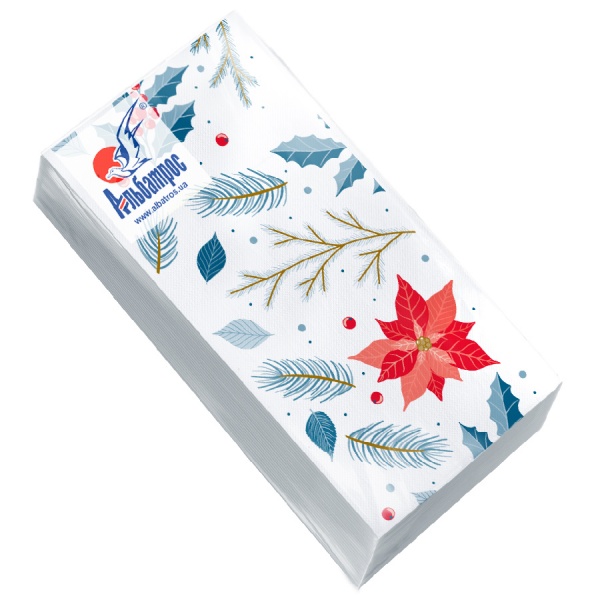 Салфетки столовые Альбатрос Новогодняя в ассортименте 33х33 см 25 шт.