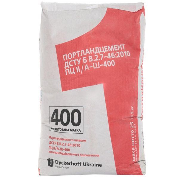 Цемент Dyckerhoff ПЦ ІІ/АШ-400 25 кг