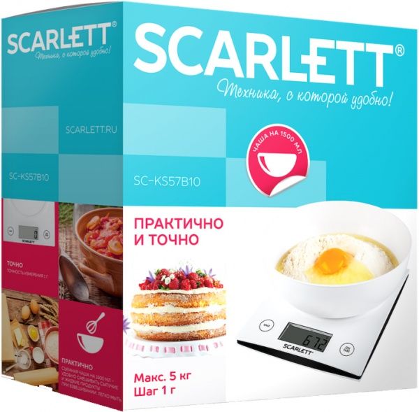 Весы кухонные Scarlett SC-KS57B10 