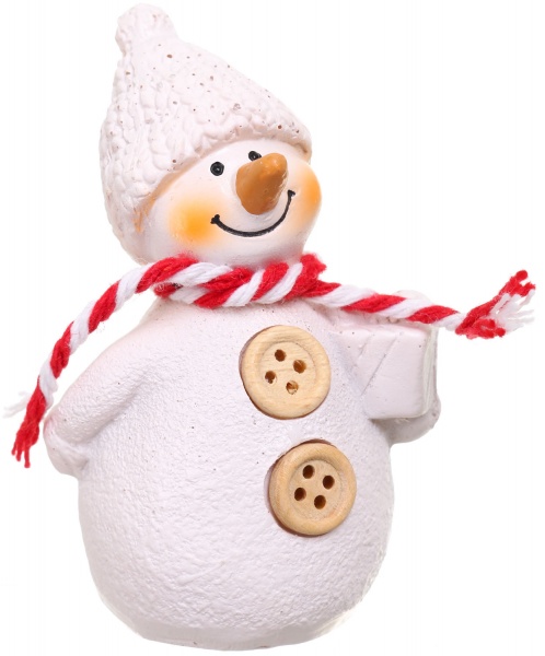 Декоративна фігура у формі сніговика APF471140 7,5 см 
