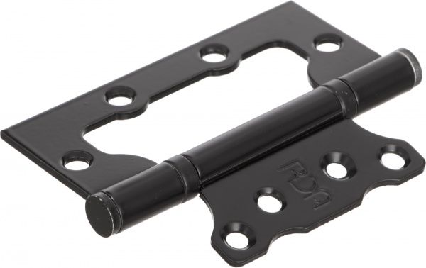 Петля евро RDA 49123 100x39x2.5 мм матовый черный универсальная 2 шт