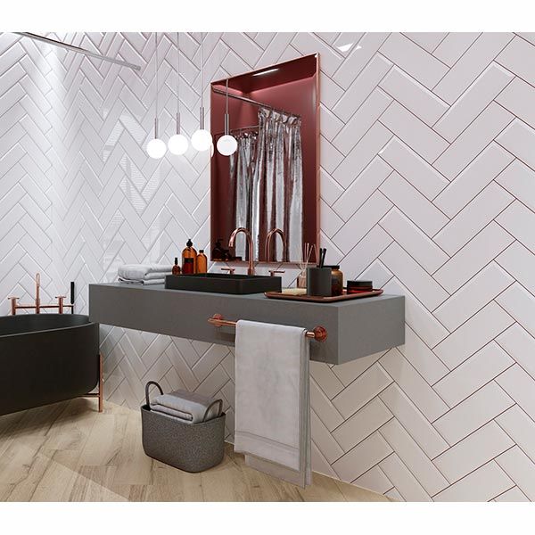 Плитка Golden Tile The Wall белый 6L0051 10x30 