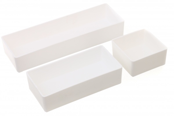 Набор органайзеров для офисных мелочей 240х159х42 мм белый Nota Bene