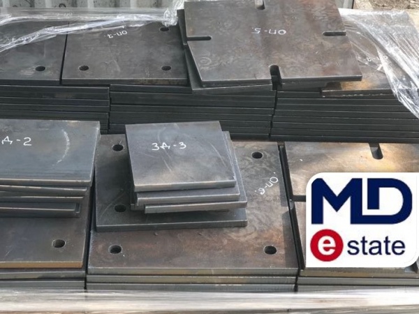 Сталь листова закладна пластина металева 150x150x5 мм ДСТУ Б В.2.6-168:2011 (ГОСТ 10922-90, MOD)