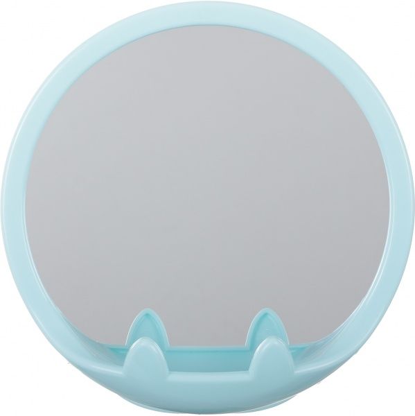 Дзеркало косметичне з ручкою 18х11х11,8 см блакитне