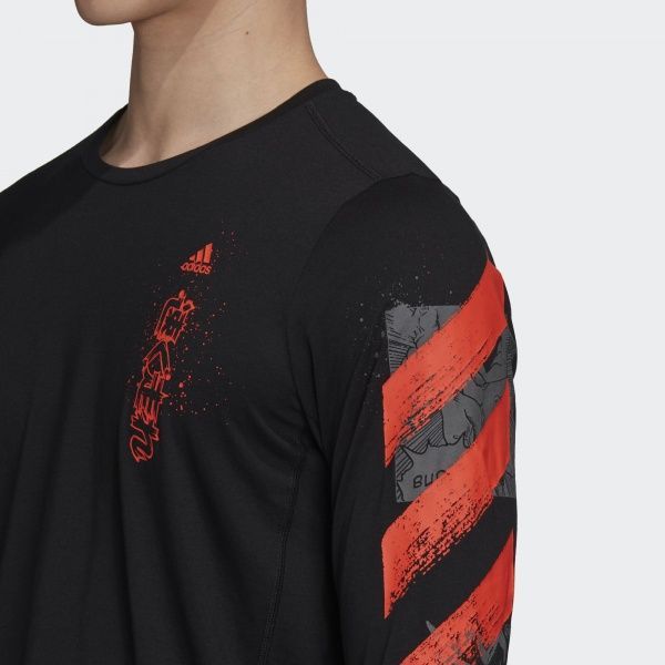 Футболка Adidas FAST GFX LS Tee FJ5000 L чорний