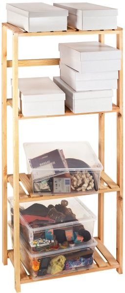 Стелаж дерев'яний PROзапас 1500x600x300 мм сосна 