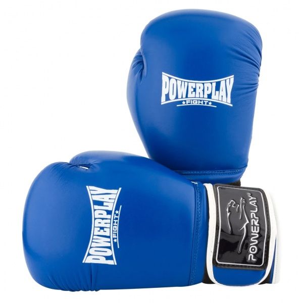 Боксерские перчатки PowerPlay р. 8 8oz 3019 синий