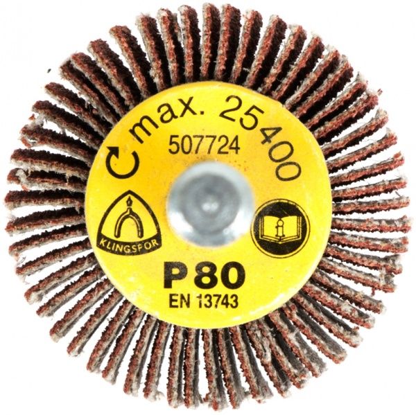 Лепестковые головки Klingspor KM 613   30 мм P80 12818