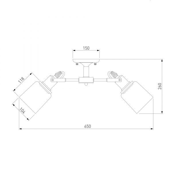 Люстра стельова Strotskis Astor 70111/5 5x60 Вт E27 чорний 