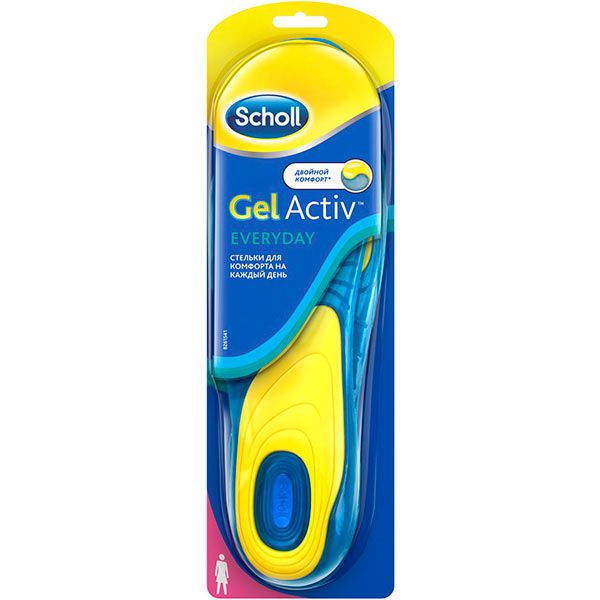 Стельки для обуви для комфорта Everyday Women Scholl 35-40