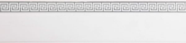 Декоративна накладка Bella Vita 4,7 см білий із сріблястим 