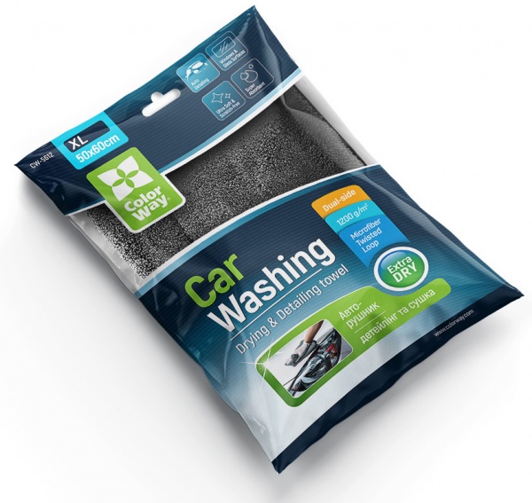 Мікрофібра Extra Dry 1200gsm 50х60см ColorWay 1 шт.