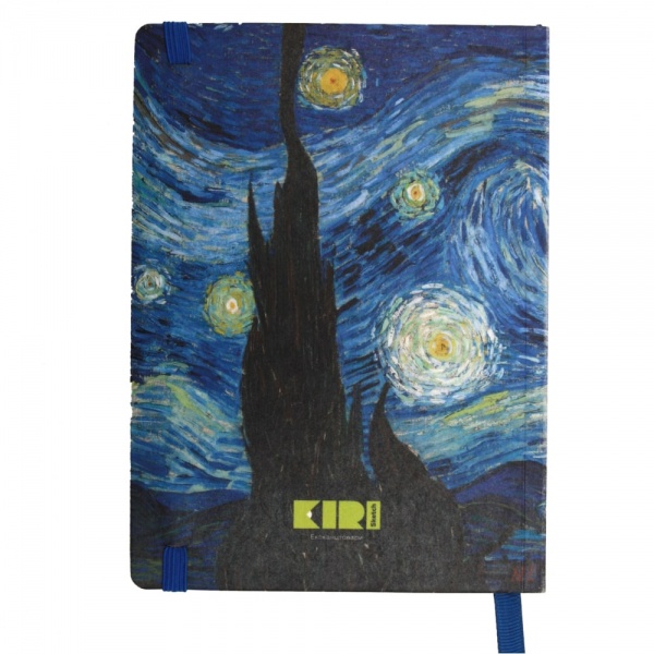 Щоденник недатований Ван Гог Зоряна ніч Нанокрафт в книжковій палітурці 368 стор KIRI Sketch A5