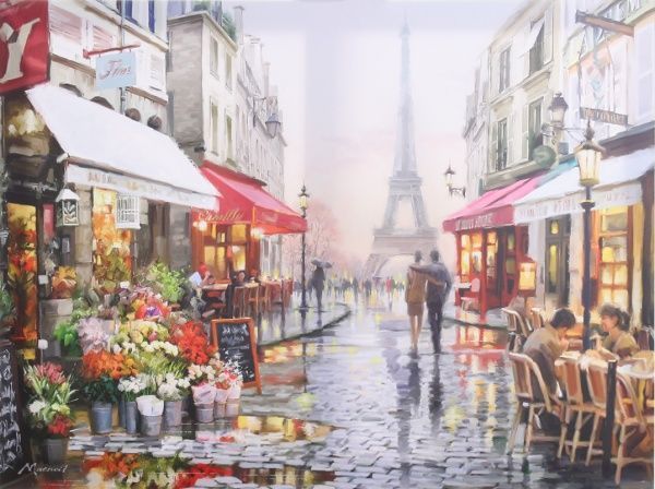 Картина Пара в Париже 60x80 см Styler 