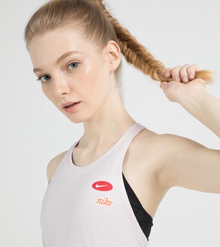 Майка Nike W NK NVLT TP BT ICNCLSH CJ3446-699 S рожевий