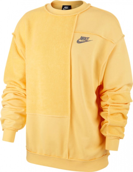 Джемпер Nike W NSW ICN CLSH CREW FLC CJ2282-795 р. XS жовтий