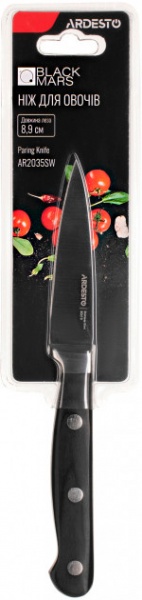 Ніж для чищення овочів Ardesto Black Mars 20.2 см (AR2035SW)